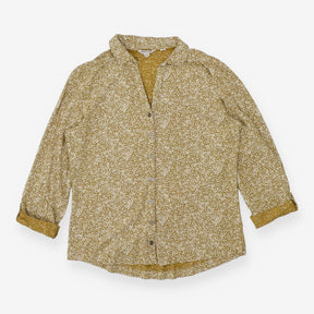 White Stuff Olive Green Ivory Leopard Print Shirt