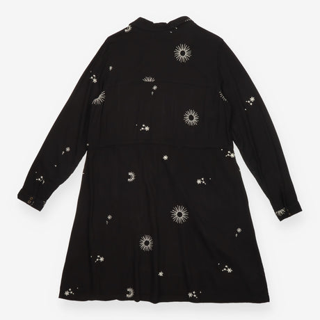 FatFace Black Embroidered Celestial Sun Moon Star 