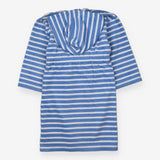 Dressing Gown Blue and White Stripe
