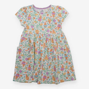 Jersey Dress Sorbet Smiles White