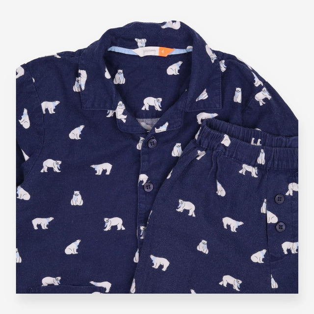 Pyjamas Navy Flannel Polar Bears