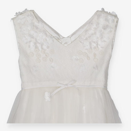 Bridesmaid Dress White Lace Floral