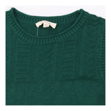 Green Textured Knit Sleeveless Sweater Vest