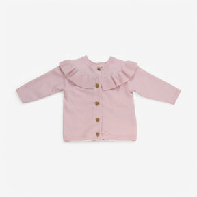 Cardigan pink frilly