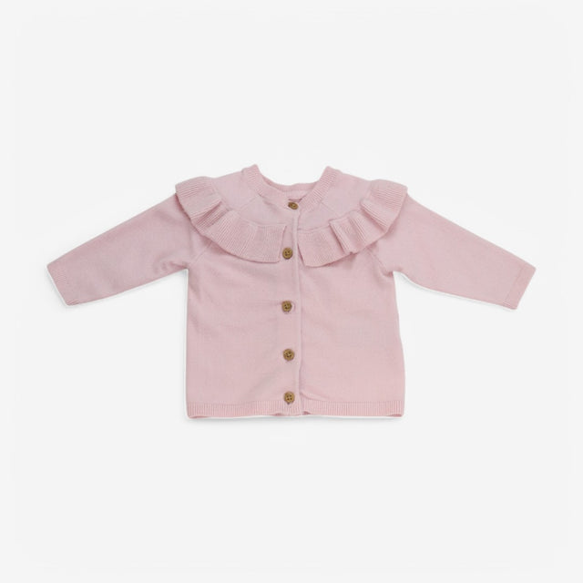 Cardigan pink frilly