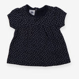 Top navy with white dots