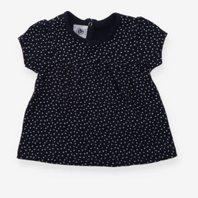 Top navy with white dots