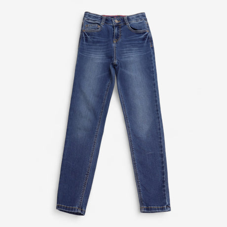 Jeans Mid Wash Skinny Fit with Pink Inside Stitchi