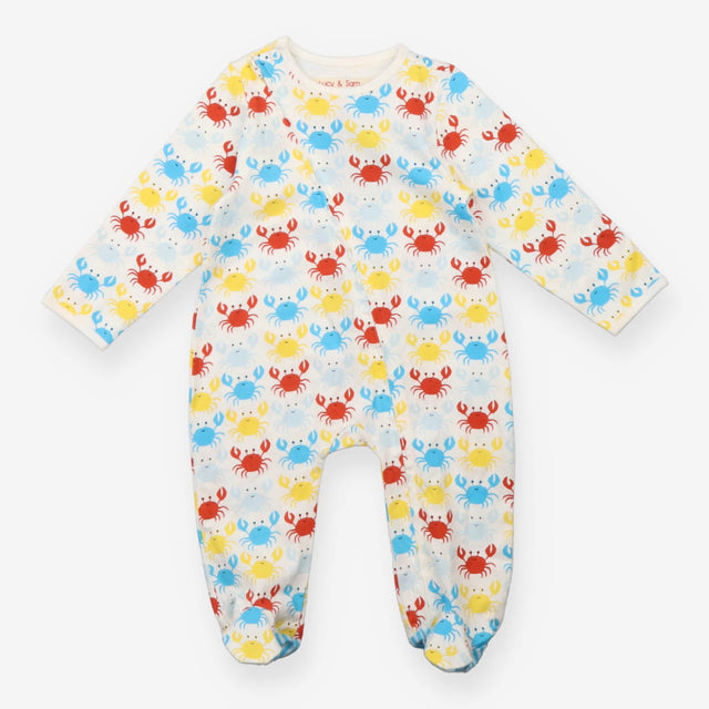 Sleepsuit Zipped Bright Crabs