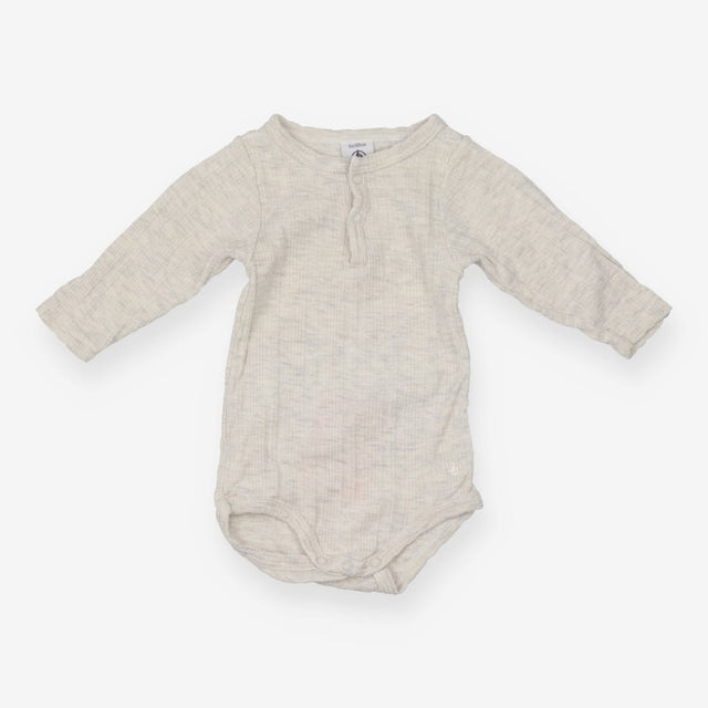 Bodysuit long sleeve grey