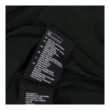 & Other Stories Green Silk Shirt – Long Sleeve, 10