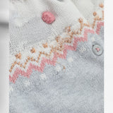 Cardigan Knit Grey Fairisle Rabbits