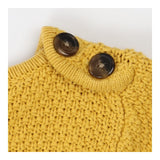 Sweater mustard with button details