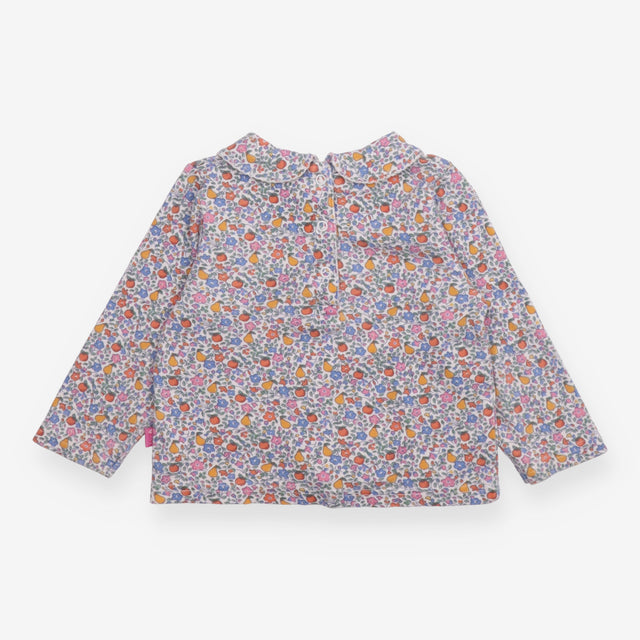 Fruits and Florals Collared Long Sleeve