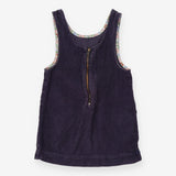 Dress Sleeveless Cord Purple with Pockets