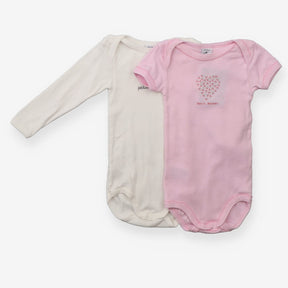 Bodysuit PB logo pink and white 2pk
