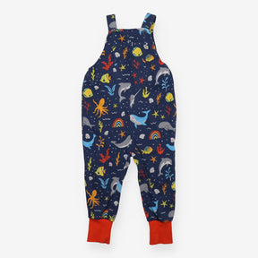 Dungarees Navy Sealife Rainbows