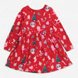 Red Christmas Dress Ballerina in Snowglobe