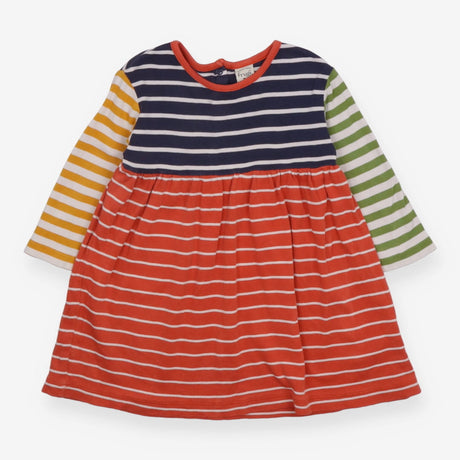 Dress LS jersey striped different colours