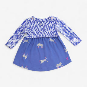 Dress Jersey long sleeve chevron zebras