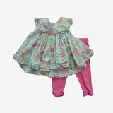 Green Bunny Tunic with Pink Leggings
