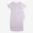 Maternity Dress Pale Grey Draped Side Tie Flutter 