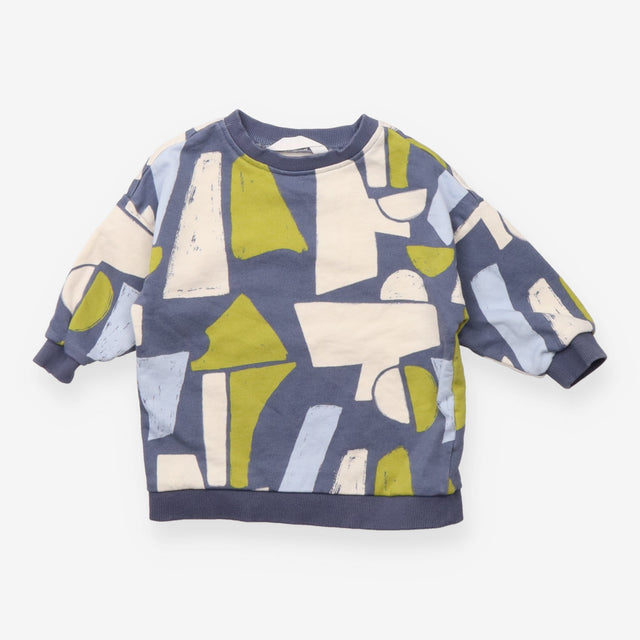 Sweater multi shapes blue