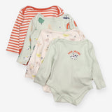 Bodysuits 4 pc farm friends LS