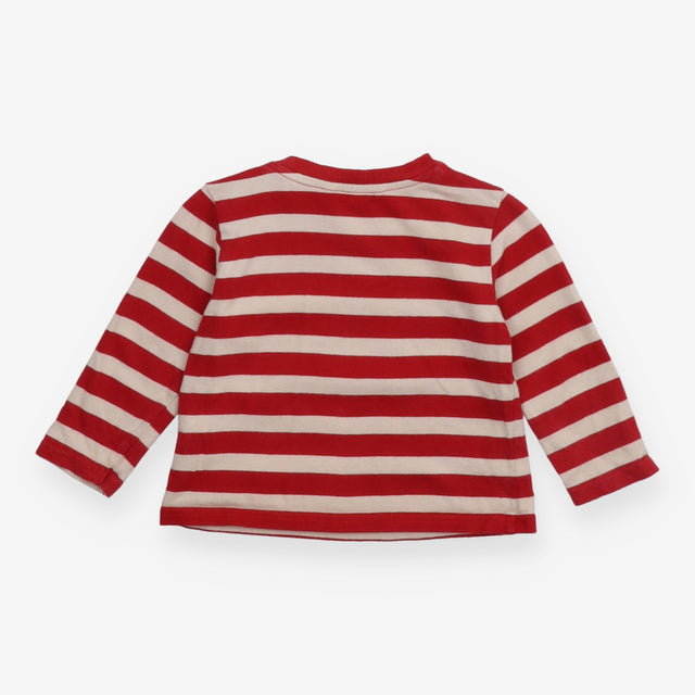 T-shirt long sleeves red and white stripe