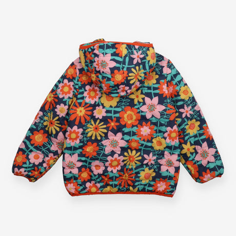 Reversible Floral Puffer Coat