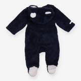 Pramsuit Blue Fleece with Cream Star Lining 