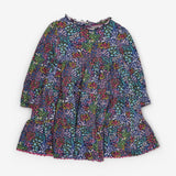 Dress LS Floral Tiered 