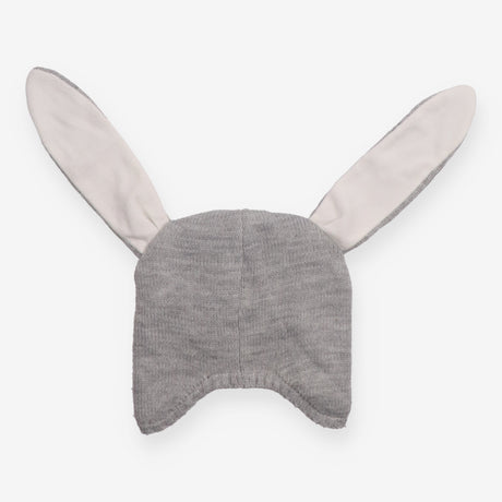 Grey Knit Hat with Bunny Ears