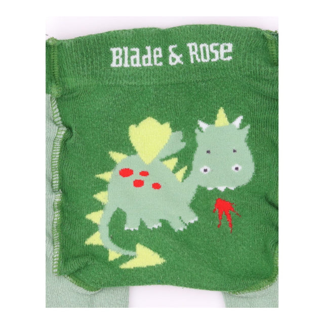 Leggings knit green dragon