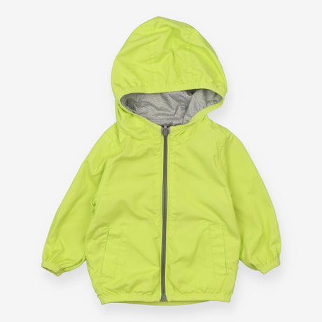 Reversable zip jacket grey and lime green