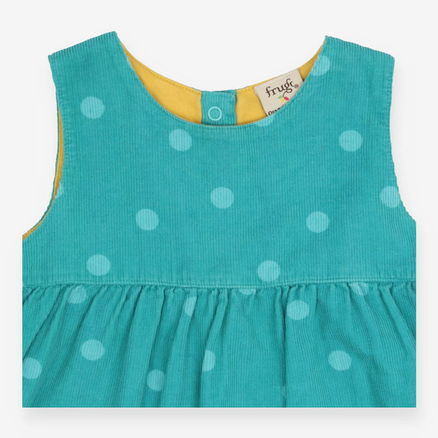 Blue Cord Giraffe Pinafore