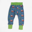 Parsnip Pants Blue with Red Tractors and Trees