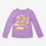 Purple pasta t-shirt