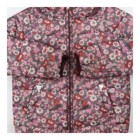 Reversible Puffer Coat Plum and Fairies