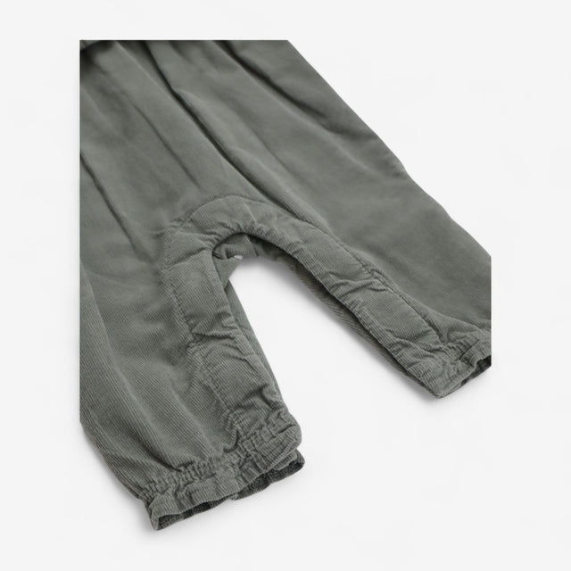 Dungaree Cord Khaki Frill Waist