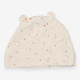 Baby Hat Ears Velour Cream Stars
