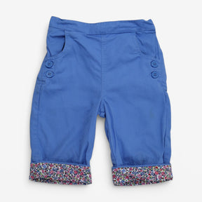 Cornflower Blue Turn Up trousers