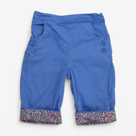 Cornflower Blue Turn Up trousers