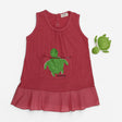 Dress SS Red Turtle & Plush