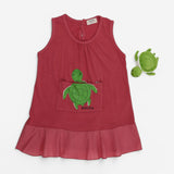 Dress SS Red Turtle & Plush