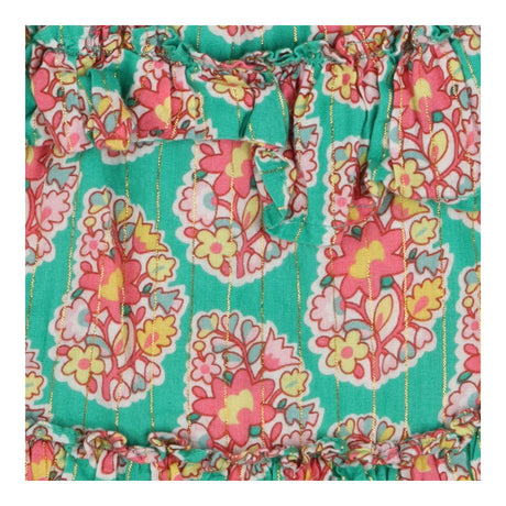 Skort green tiered with pink tree