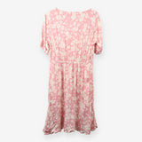 Pink Tea Dress Maternity Nursing Breastfeeding Sum