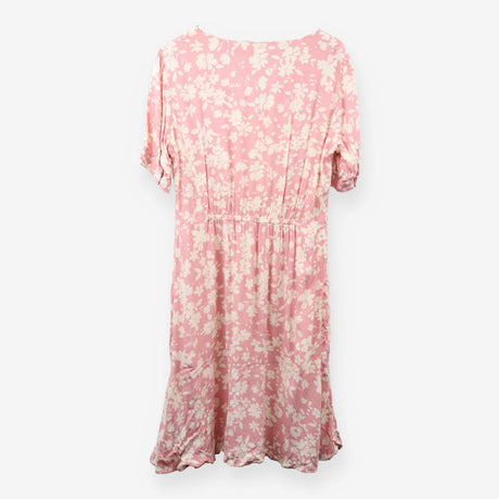 Pink Tea Dress Maternity Nursing Breastfeeding Sum