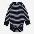 Navy and White Striped Bodysuit