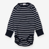 Navy and White Striped Bodysuit
